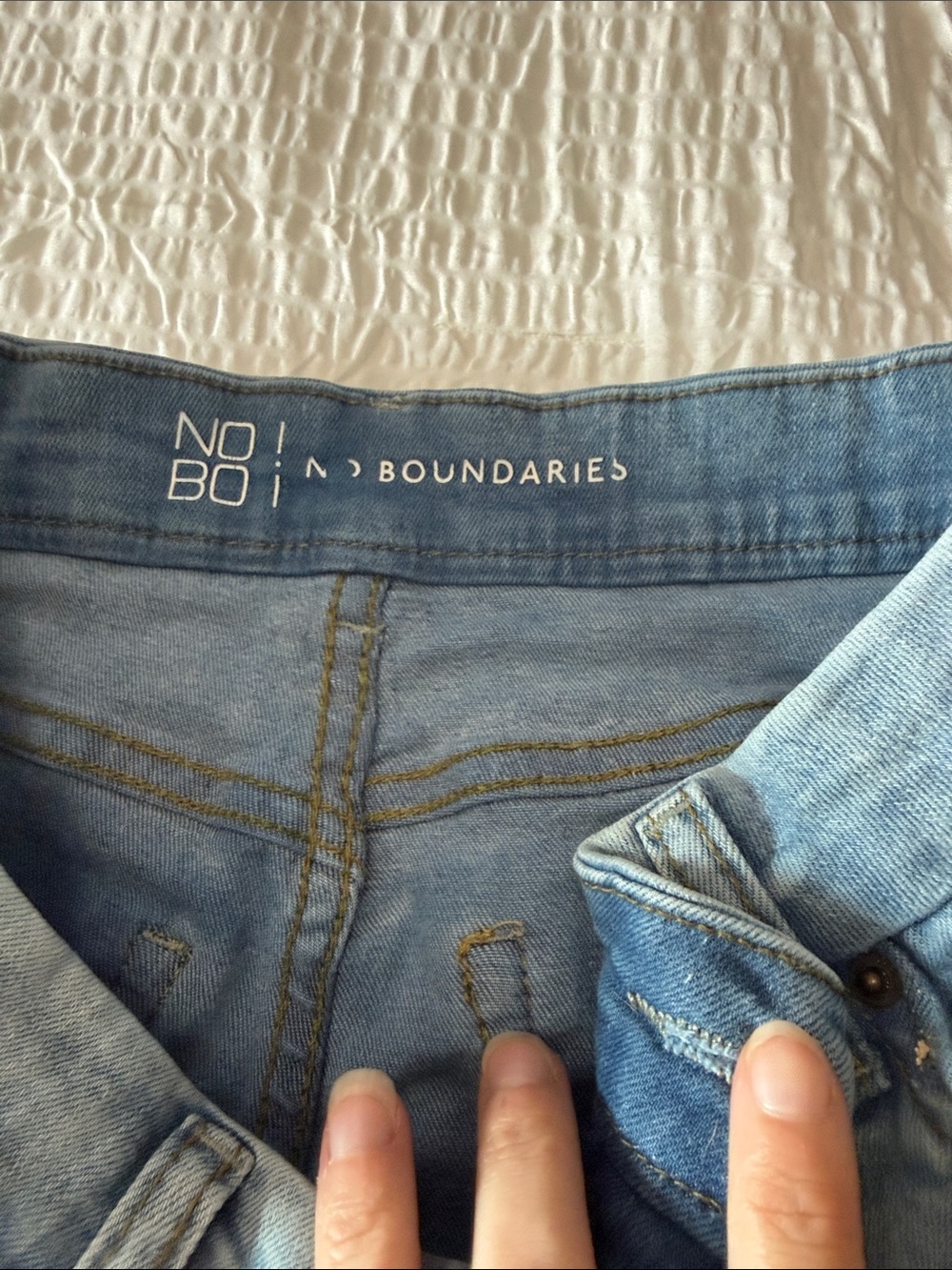 No Boundaries Light Blue Women's Jeggings - Soft Stretch Denim